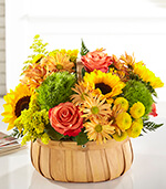 Harvest Sunflower Basket